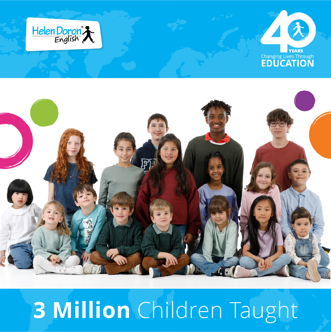 🌍 Más de 3 millones de niños en todo el mundo han recibido clases de inglés en Helen Doron desde 1985, ¡y esto es solo el comienzo!

#HDE40Years #HelenDoronEnglish #MoreThanEnglish #HelenDoron