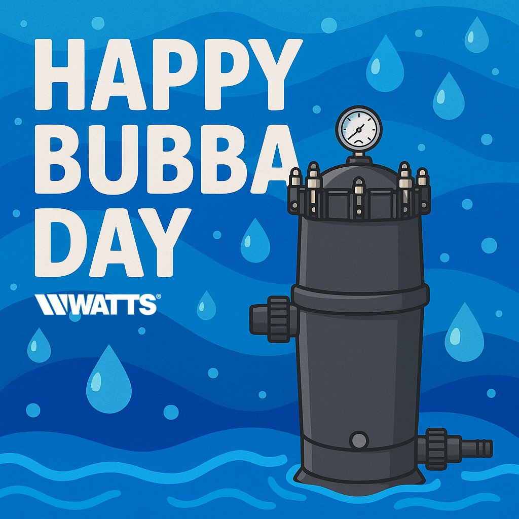 wattswater's tweet photo. In honor of #NationalBubbaDay ๐
Did you know the Watts Big Bubba S101 Whole Home Filtration System helps control #WaterQuality in your home? Protect your family's water against lead, PFOA/PFOS, and cysts with Big Bubba.
https://t.co/GC0XQNY4D2
#BubbaDay #BigBubba https://t.co/HQ4Co6BBGy