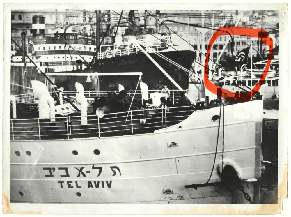 The SS Tel Aviv, which was part of the Haavara Agreement, a 1933 deal between Hitler &amp; Zionist jews to populate a land called ‘Palestine.’ 

DO YOU SEE IT⁉️

The Zionist jews partnered with Hitler to create Israel 🇮🇱.

Why isn’t this taught in the West? 🙋‍♂️