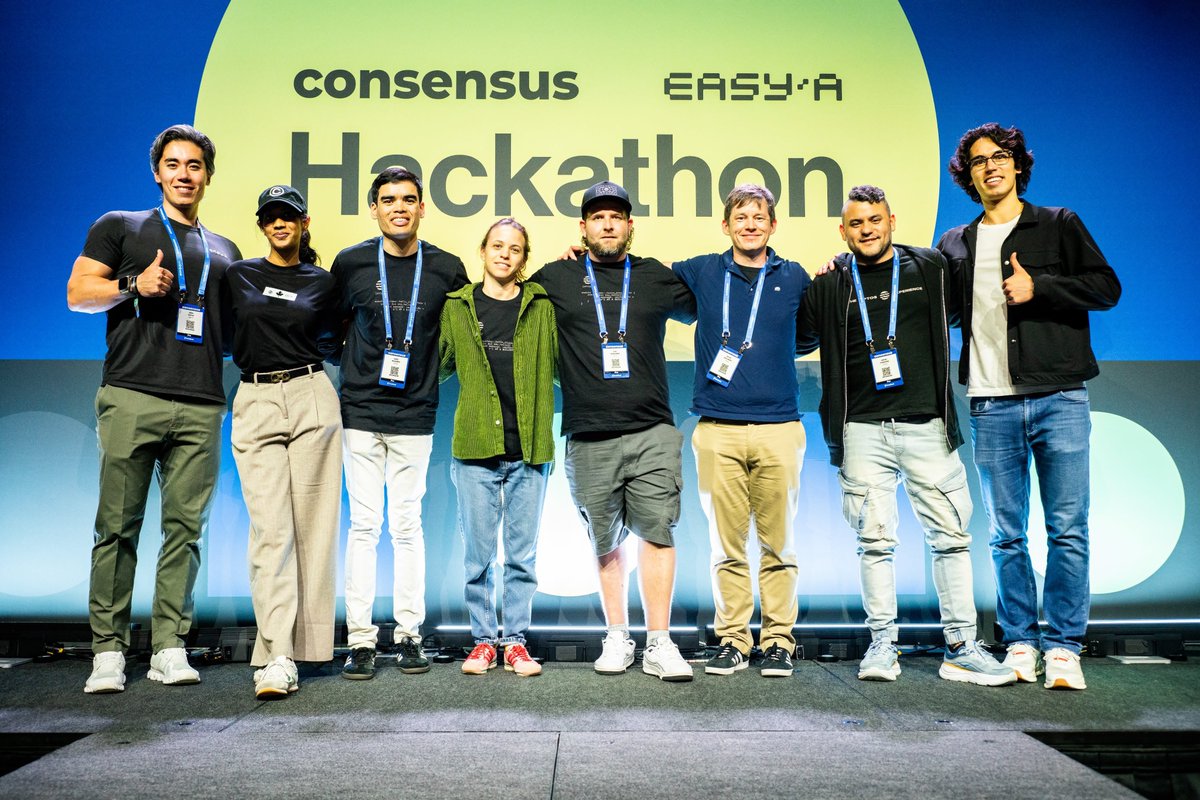 angel.apt 🌐 (@angelataptos) on Twitter photo Flashback to <a href="/consensus2026/">#Consensus2026</a> (2025) with the <a href="/easya_app/">EasyA 🤳📱</a> founders at the EasyA <a href="/Aptos/">Aptos</a> hackathon—with the Aptos Foundation & <a href="/AptosLabs/">Aptos Labs</a> teams. L–R: <a href="/dom_kwok/">Dom (Bull/ish) | EasyA</a> <a href="/anuxhya/">Anuhya</a> <a href="/Greg_Nazario/">greg.apt 🌐</a> <a href="/0xMaayan/">maayan.apt</a> <a href="/realjaysneezy/">Sneezy.apt 🌐🏴☠️☠️🟢</a> <a href="/david_wolinsky/">david.apt</a> me <a href="/kwok_phil/">Phil Kwok | EasyA</a> Flashback to <a href="/consensus2026/">#Consensus2026</a> (2025) with the <a href="/easya_app/">EasyA 🤳📱</a> founders at the EasyA <a href="/Aptos/">Aptos</a> hackathon—with the Aptos Foundation & <a href="/AptosLabs/">Aptos Labs</a> teams. L–R: <a href="/dom_kwok/">Dom (Bull/ish) | EasyA</a> <a href="/anuxhya/">Anuhya</a> <a href="/Greg_Nazario/">greg.apt 🌐</a> <a href="/0xMaayan/">maayan.apt</a> <a href="/realjaysneezy/">Sneezy.apt 🌐🏴☠️☠️🟢</a> <a href="/david_wolinsky/">david.apt</a> me <a href="/kwok_phil/">Phil Kwok | EasyA</a>