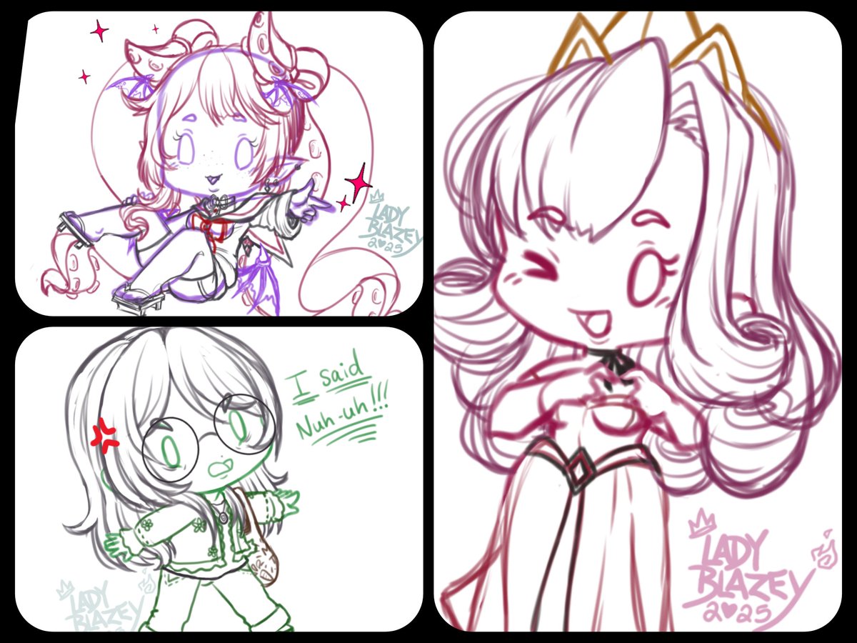 We're cookin' up cheebs! oVo~♡
#WIPawgress #LadyBlazeyART