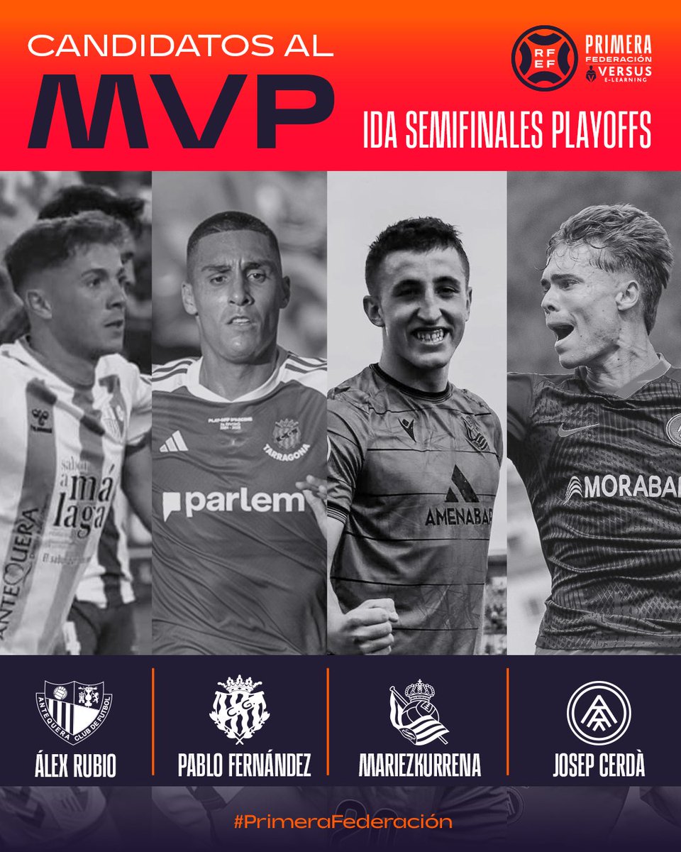 Primera Federación Versus e-Learning (@primera_rfef) on Twitter photo 🔥 Han empezado los playoffs... ¡ENCHUFADOS!
🤔 ¿Con cuál te quedas?
🏅 <a href="/versuselearning/">Versus e-Learning Group</a>
#PrimeraFederación | #VersusELearning 🔥 Han empezado los playoffs... ¡ENCHUFADOS!
🤔 ¿Con cuál te quedas?
🏅 <a href="/versuselearning/">Versus e-Learning Group</a>
#PrimeraFederación | #VersusELearning