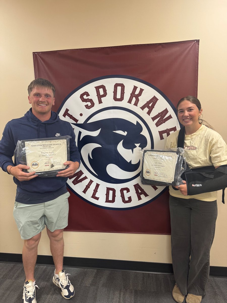 2025 Wildcat Spring Sports NECA/IBEW winners Lilly Main-Fastpitch Softball and Brayten Ayers-Baseball. 
Great effort this season &amp; Congrats on your selection!  
Go Cats!