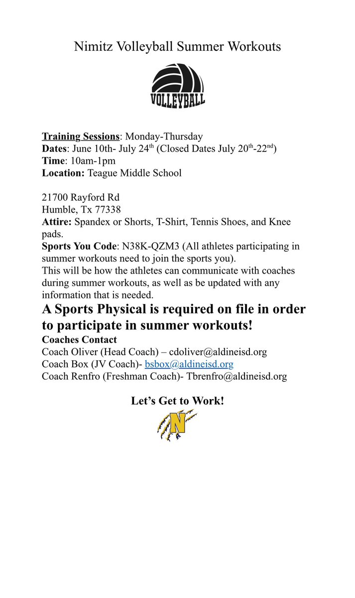 Nimitz Volleyball tweet media