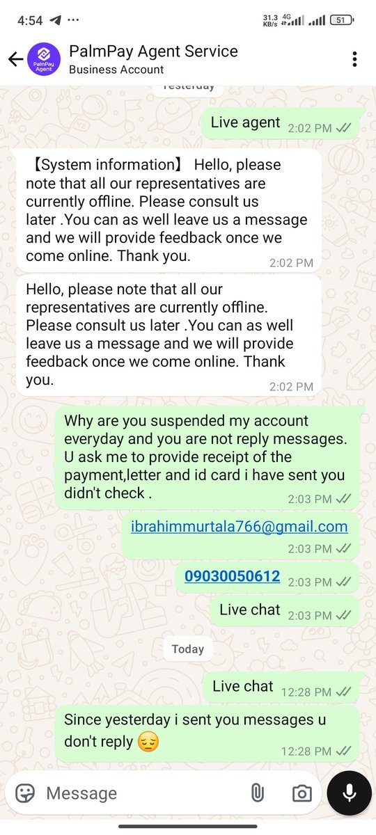 imurtala001's tweet photo. @HILIFE1382031 @palmpay_ng This @palmpay_ng u are scammers take note guys once you get problem u will realize the situation avoid using this bank @palmpay_ng @PalmPayBusiness 🥺🤔 https://t.co/UI6sFHKgiN