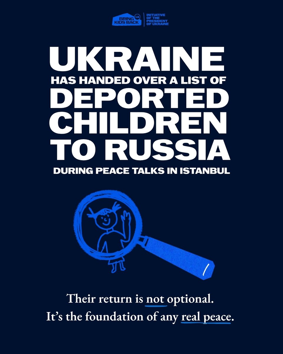 Ukraine has officially handed over a list of deported children to Russia.
