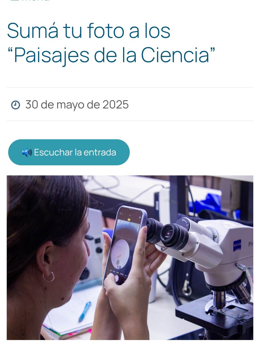 📷Aquí toda la info sobre el concurso "Sumá tu foto a los paisajes de la ciencia" organizado por la Secretaría de Asuntos Estudiantiles y el Museo de Ciencias Interactivo de la FCQ. 👇
fcq.unc.edu.ar/suma-tu-foto-a…