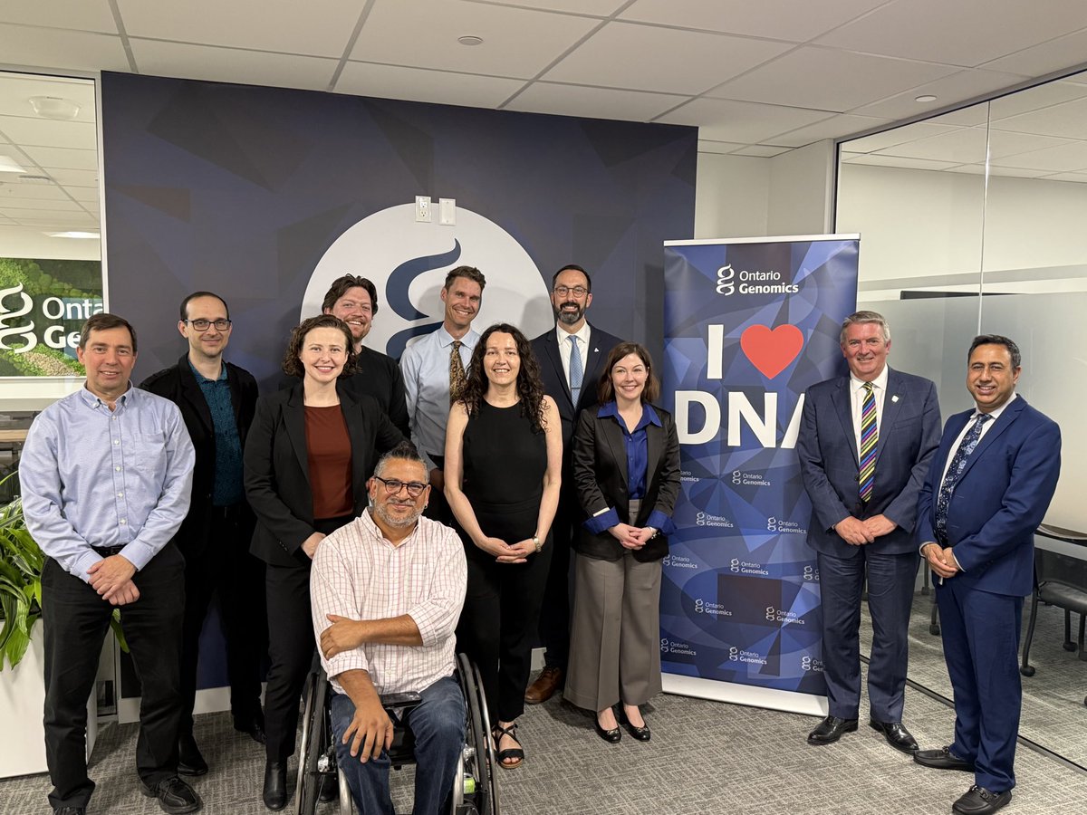Nolan Quinn (@nolanmquinn) on Twitter photo Great to visit <a href="/ontariogenomics/">Ontario Genomics</a> alongside PA <a href="/DeepakAnandMPP/">Deepak Anand</a> and meet with their new President and CEO, John M. Rafferty.
We had a great discussion on how cutting-edge genomics research is driving innovation in health, agriculture, and clean technology — and how our government Great to visit <a href="/ontariogenomics/">Ontario Genomics</a> alongside PA <a href="/DeepakAnandMPP/">Deepak Anand</a> and meet with their new President and CEO, John M. Rafferty.
We had a great discussion on how cutting-edge genomics research is driving innovation in health, agriculture, and clean technology — and how our government