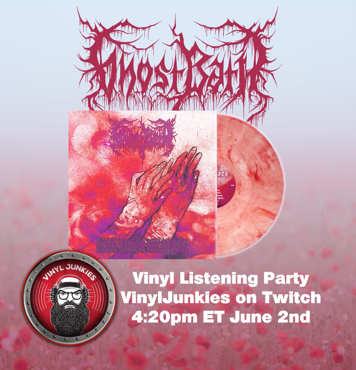 Today at 4:20pm ET we will have a listening party of the new vinyl on Twitch. 
Come listen to the new album and chat with us:
twitch.tv/vinyljunkies