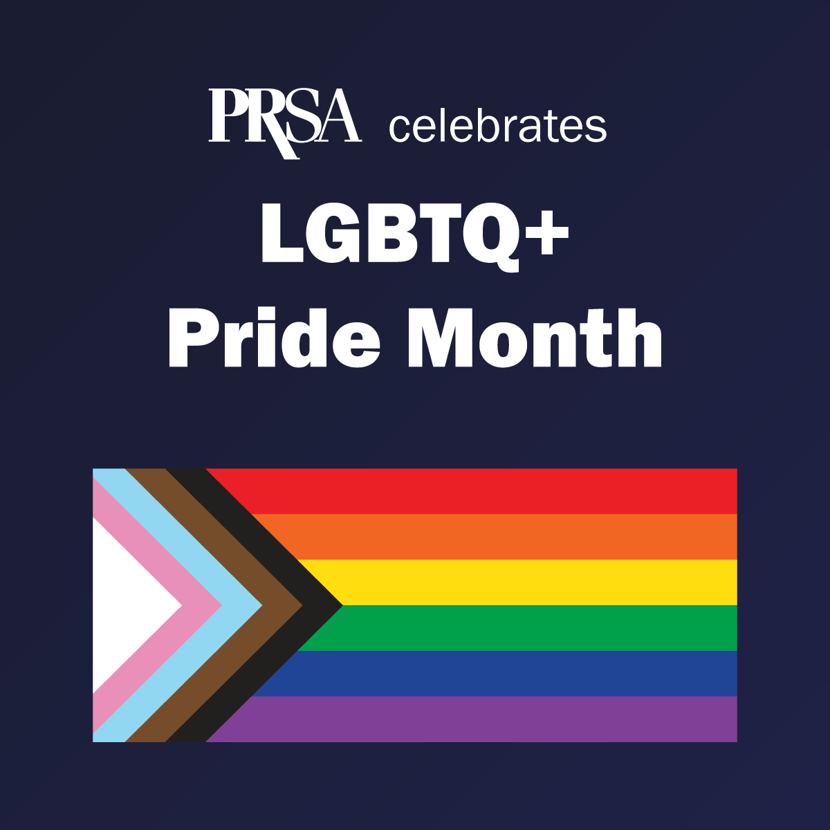 PRSA's tweet photo. At PRSA, DEI isn't a trend — it's a core value. This PRIDE Month, we honor the LGBTQIA+ community and our shared commitment to authenticity, equity and belonging in every story we tell. https://t.co/FxhoUhElsR  🌈 #PRSAPride #PrideMonth https://t.co/YLxJnlYwsZ