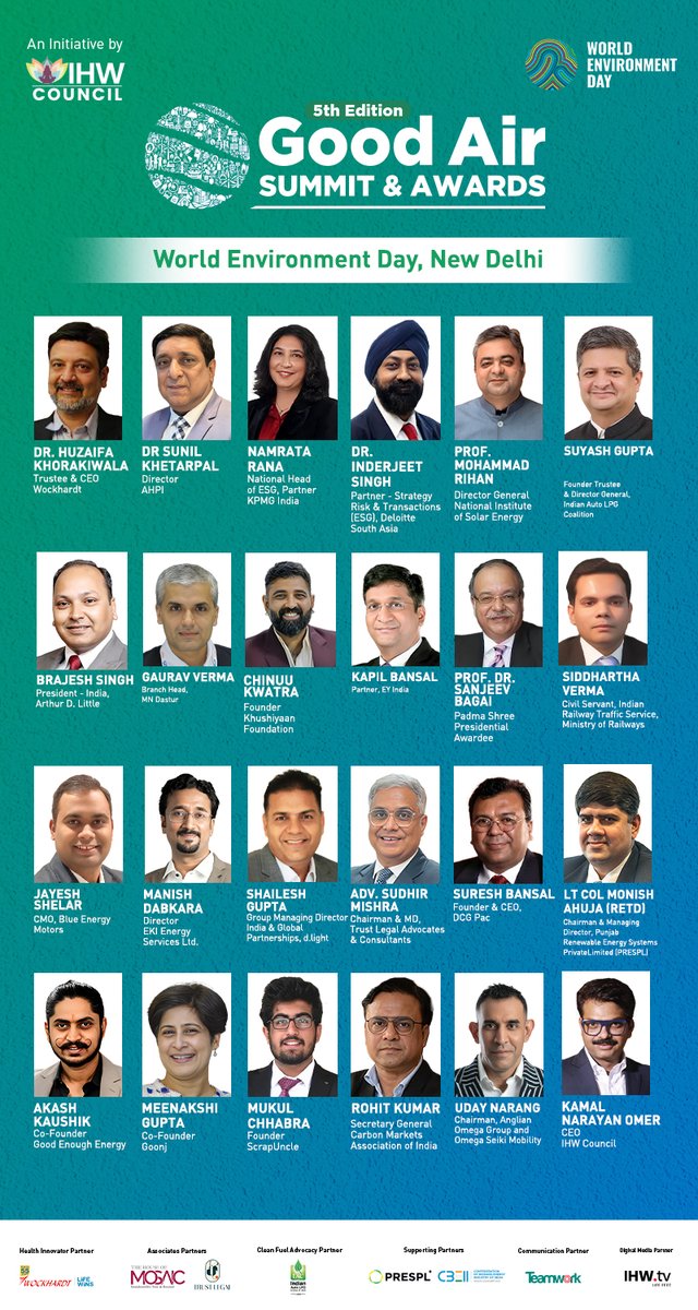 The 5th Edition of the Good Air Summit &amp; Awards is Here! 

As we approach #GoodAirSummit, the 5th Edition of the Good Air Summit &amp; Awards is set to bring together top experts, innovators, and changemakers on June 3 at the Crowne Plaza, Okhla, New Delhi to shape the future of