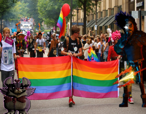 look at who showed up to the pride parade bru 🤦