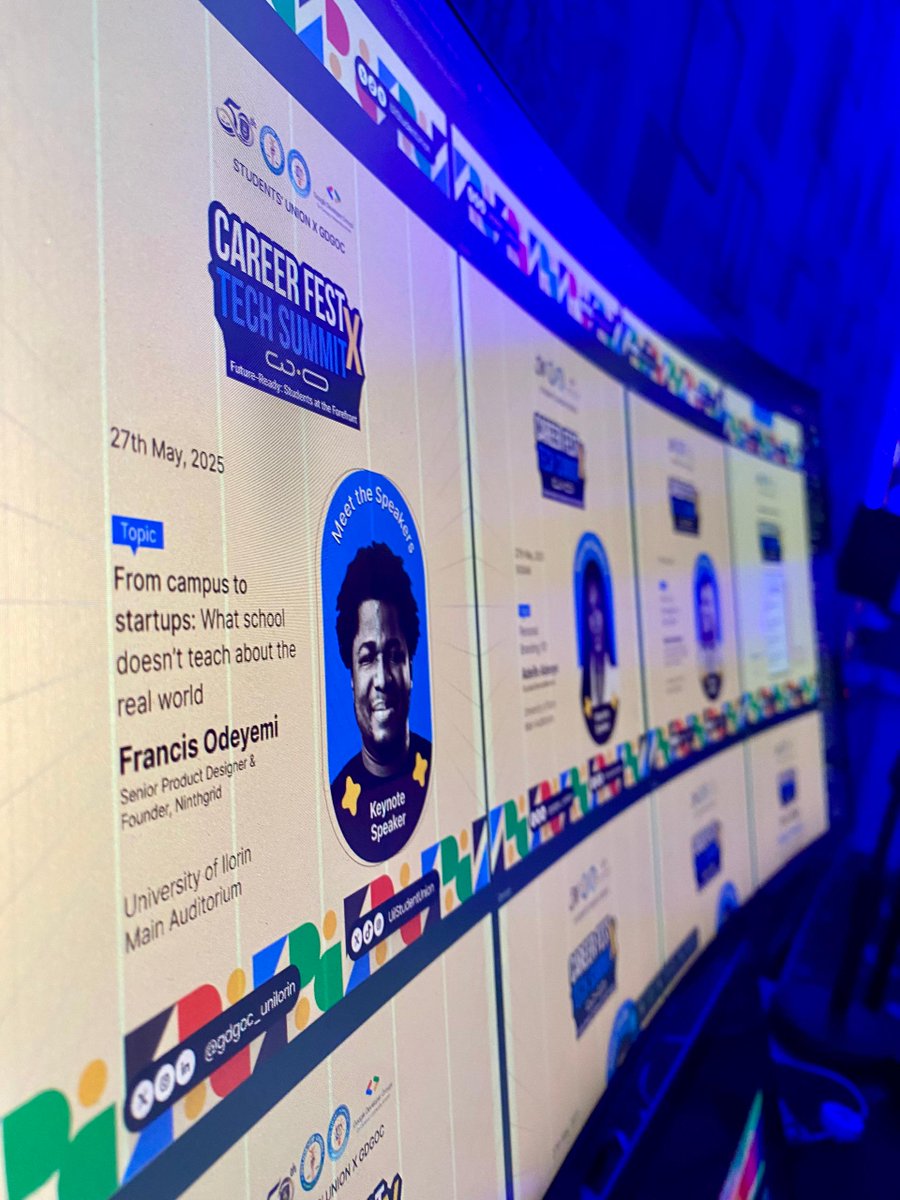SundayOdafe1's tweet image. From audience member to Design Lead - How I helped bring 2,600+ students together for the biggest career event in University of Ilorin history
Let me tell you this incredible story... 🔥