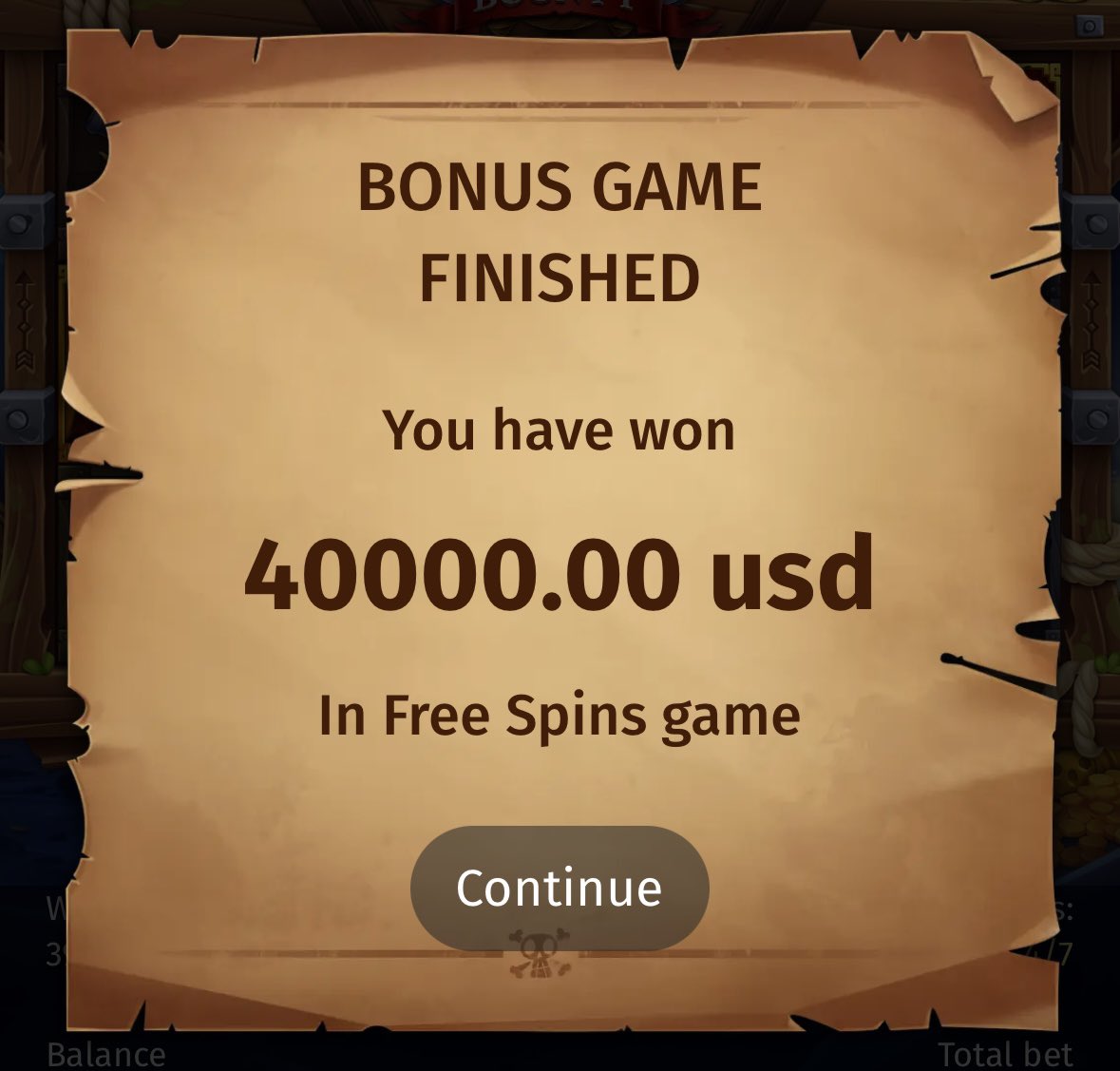 WOW! MetaWinner ‘Revol’ just won $40,000 from a $2 bet playing Blackbeard’s Bounty! 🏴‍☠️

That’s a 20,000X…

To celebrate we are GIVING AWAY $200 to 1 person who comments their MetaWin username! GO!!