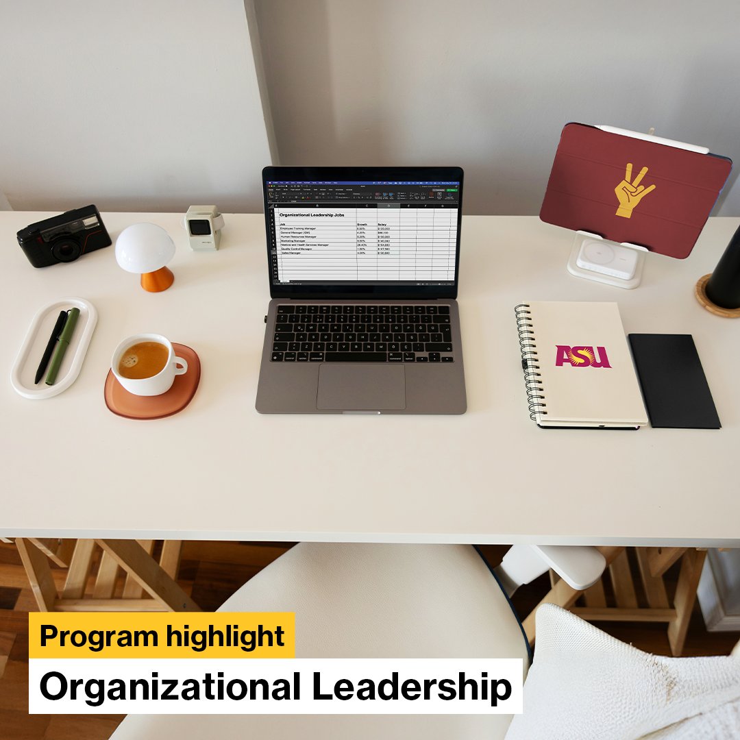 For those who excel at spreadsheets. 
For those who champion the meeting agenda.  
For those who get things done right with confidence. 
 
#Management may be in your future, all thanks to a degree in organizational leadership from ASU Online: brnw.ch/21wT697.