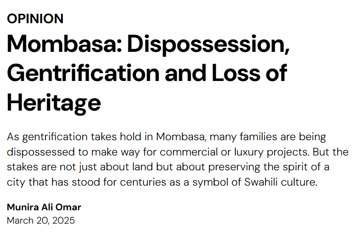 Banadirwiki's tweet photo. “The dispossession of Swahili lands and Identity”
A reality that is unspoken of in the Banadir coast, a fate the Banadir lands and people have suffered and continue to suffer from.

https://t.co/jwewGdUkdY https://t.co/FiVYdcLGVB