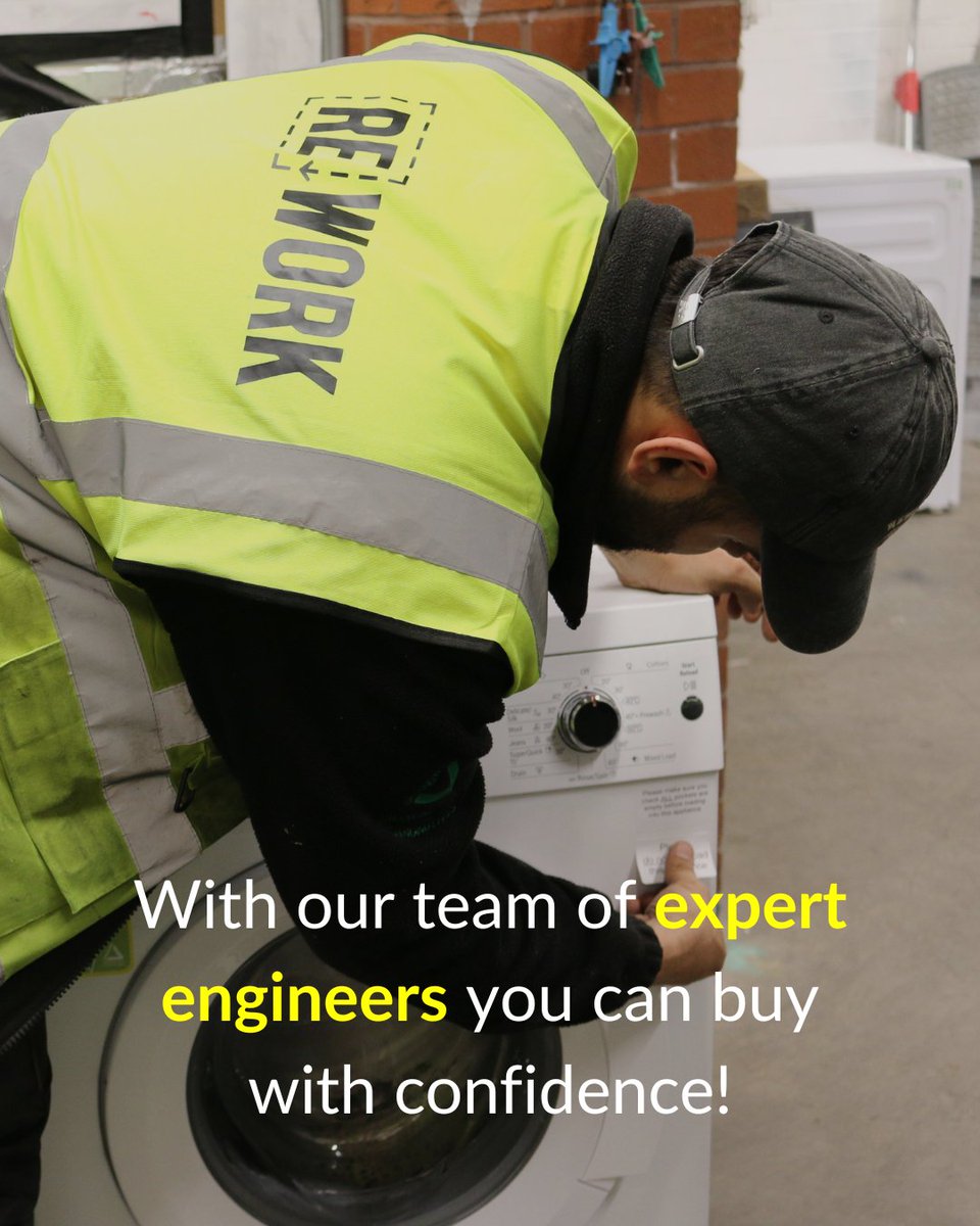 Our refurbished appliances are repaired by a team of expert engineers. Nothing leaves the workshop without our seal of approval.

Buy refurbished with confidence. 

Visit our eBay store! ebay.co.uk/str/reworkshop

#ShopWithPurpose #REWORKLondon #RefurbishedGoods #NewLeaseOfLife
