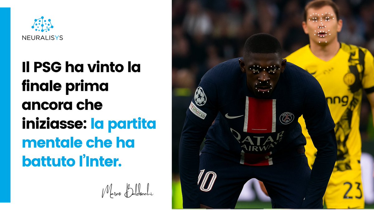 Il PSG ha vinto la finale prima ancora che iniziasse.
Non è tattica. È psicologia.
Con una rimessa laterale hanno disinnescato l’Inter mentalmente.
Noi l’abbiamo misurato, secondo per secondo, con Emotivae Sense.
shorturl.at/rYsp3

#UCLfinal #PSG #Inter #ChampionsLeague