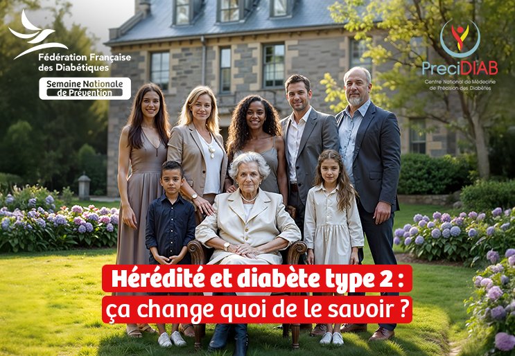 🔔 [RAPPEL] C’est demain à 18h !
🧬 Webinaire « Hérédité &amp; diabète de type 2 : ça change quoi de le savoir ? » 
👨‍🔬 Avec le Pr <a href="/philippefroguel/">Philippe Froguel</a>, expert en génétique.
🙋‍♀️ Posez vos questions en direct
📺 En Live sur Facebook, LinkeDIn &amp; YouTube de la <a href="/FedeDiabete/">Fédération Française des Diabétiques</a>