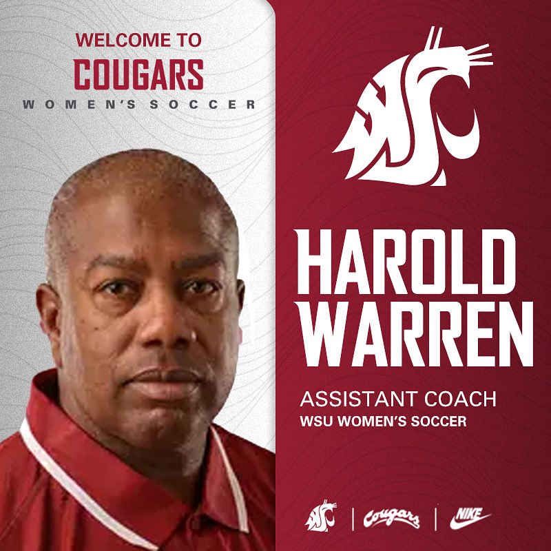 Excited to add veteran coaching experience to our bench with the addition of assistant coach Harold Warren!

Coach Warren has served across the country as a head coach at the D-I level and a development and recruitment director at the club level. 

Welcome to Wazzu!

#GoCougs