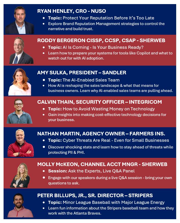 IntegriComInc's tweet photo. 🌟 Join Us for the IntegriCom Lunch &amp; Learn Event! 
👉 Register Here: https://t.co/T2HuPdcHBy
📅 Date: June 11, 2025
🕘 Time: 9:00 AM – 3:00 PM
📍 Location: Coolray Field, Lawrenceville, GA
⚾ Stripers Baseball Game Included https://t.co/dBY4M5V8d8
