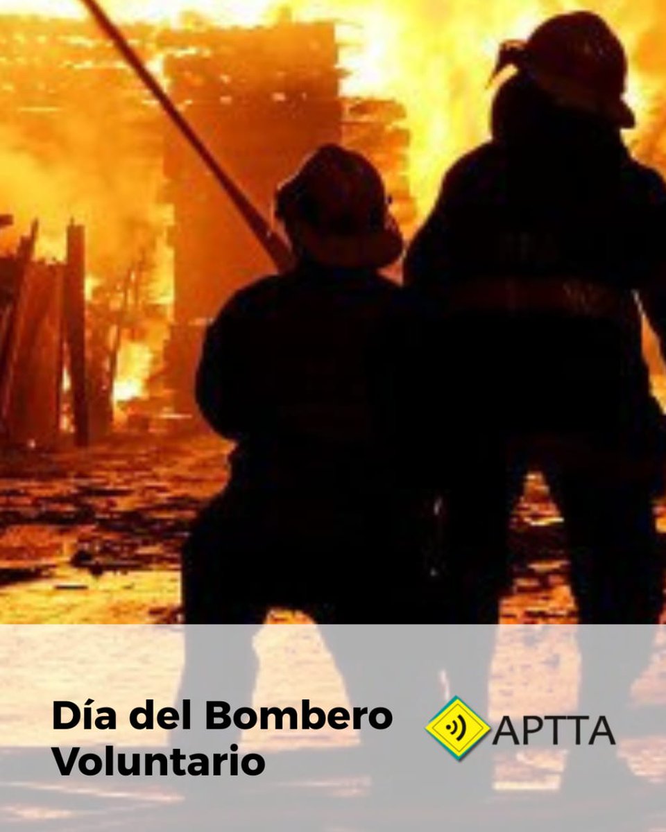 🚒Día del Bombero Voluntario.

🙌Nuestro reconocimiento a quienes, con valentía, realizan tan noble labor.

APTTA, #PeriodistasdeTránsito