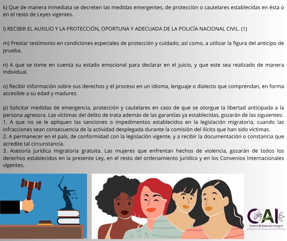 CAI_sv's tweet photo. Garantías Procesales de las Mujeres que Enfrentan Hechos de Violencia #tiposdeviolencia #violenciadegenero #GarantiasProcesales https://t.co/dsOnLIefa2
