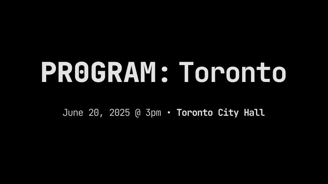 tarunsachdeva's tweet image. Announcing PROGRAM: Toronto
A hackathon held at City Hall with the theme of making Toronto the world’s most programmable city.
PROGRAM: Toronto is June 20 @ 3pm, in collaboration with the City of Toronto Open Data Team @Open_TO, held on the eve of Tech Week @TOtechweek.