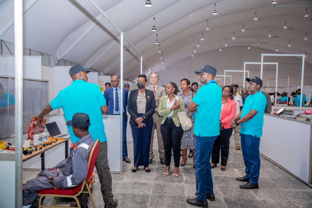 Today marked the official launch of #TVETExpo2025 and the National Skills Competition at Camp Kigali, a flagship event celebrating skills development, innovation, and youth empowerment in Rwanda.