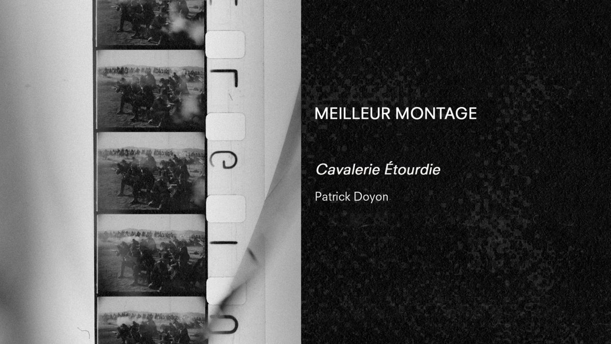 doiion's tweet image. Dizzy Cavalry (Cavalerie étourdie) won the Best Editing award at the 25th edition of Dérapage.