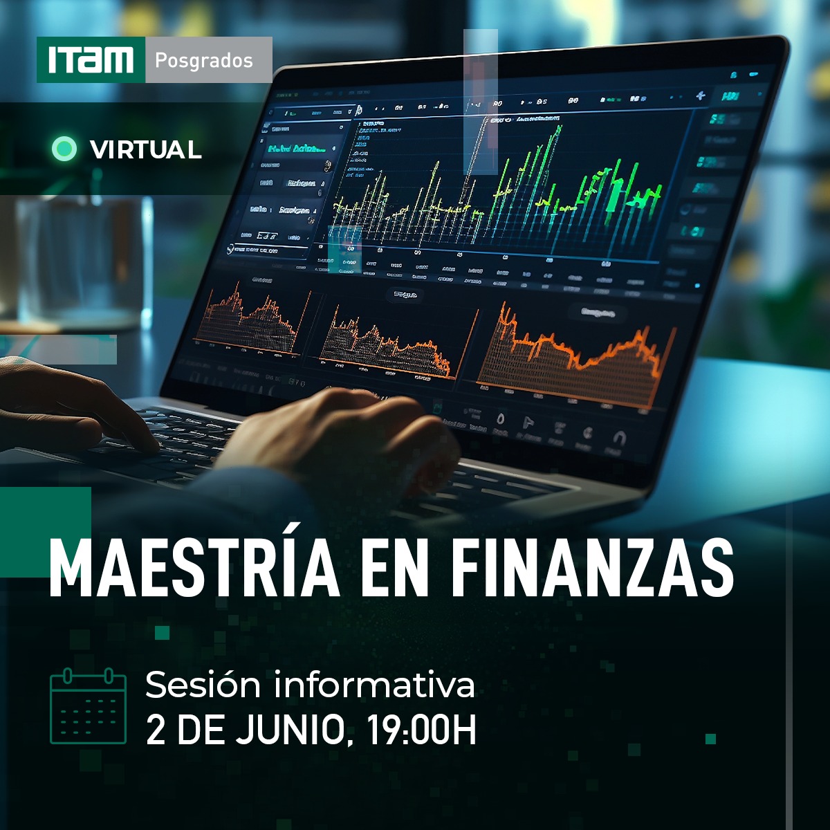 🎓Prepárate para liderar en el mundo financiero. Conoce la Maestría en Finanzas del ITAM y resuelve tus dudas en nuestra sesión informativa.

📅 HOY 2 junio
⏰ 19:00 h
🖥️ Sesión vía Zoom
Regístrate en: informes.itam.mx/sesion-finanza…