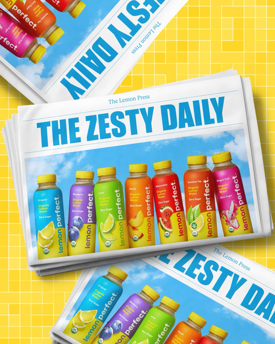 lemonperfect's tweet image. Hot off the press! We&apos;re loving these recent shoutouts for Lemon Perfect 🗞️