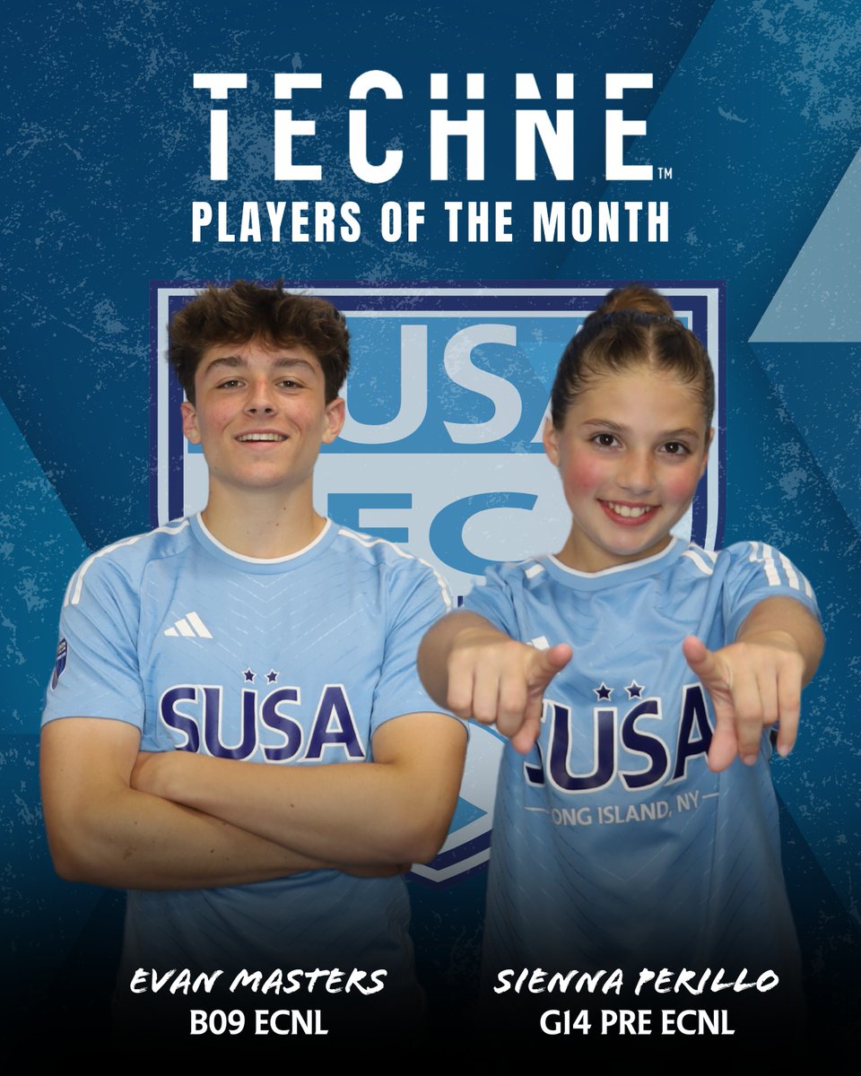 SUSA Academy (@susa_academy) on Twitter photo Congratulations to our May <a href="/technefutbol/">Techne Futbol</a> Players of the Month, Evan Masters B09 ECNL and Sienna Perillo, G14 Pre ECNL! Congratulations to our May <a href="/technefutbol/">Techne Futbol</a> Players of the Month, Evan Masters B09 ECNL and Sienna Perillo, G14 Pre ECNL!