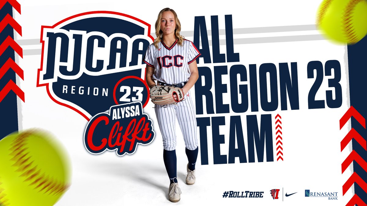 🚨🥎 Congratulations to Alyssa Clifft on being named to the NJCAA All-Region 23 Team! #RollTribe #ICCSB 

📰: letsgoicc.com/sports/sball/2…