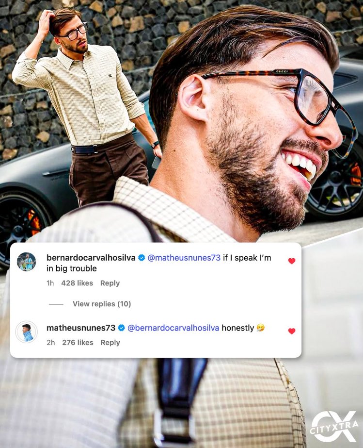 📸 Bernardo Silva et Matheus Nunes vannent le style de Ruben Dias. 😅

[via <a href="/City_Xtra/">City Xtra</a>]