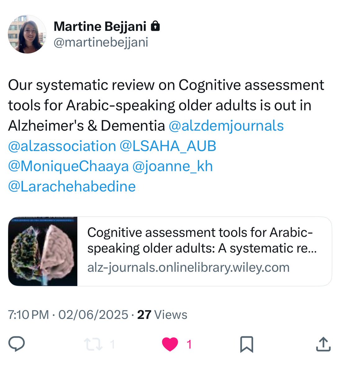 Faculty of Health Sciences at AUB tweet media