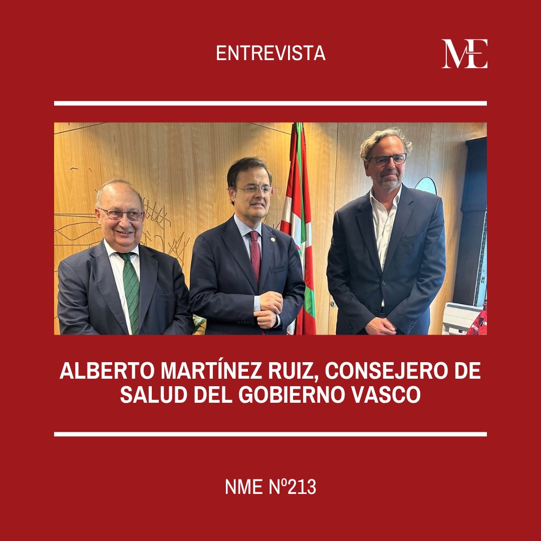 ✍️ Entrevista a Alberto Martínez Ruiz, consejero de Salud del Gobierno Vasco #NME213 

En esta conversación, el consejero de Salud del País Vasco analiza los desafíos de un sistema sanitario que, aunque robusto, requiere evolución constante

newmedicaleconomics.es/alberto-martin…