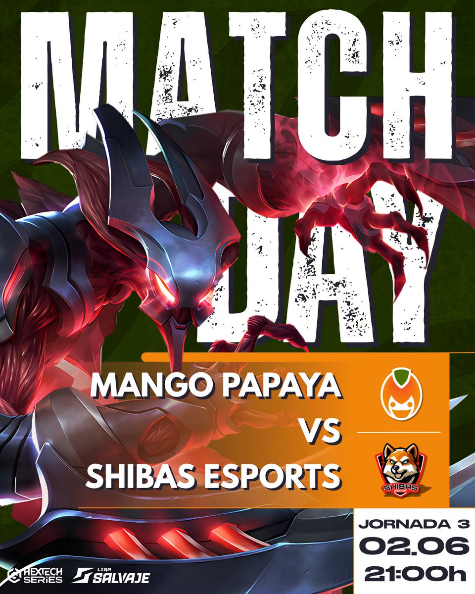 Mango Esports (@mango_esports_) on Twitter photo ¡DUELO EN TERCERA!
Las Papayas🥭 se vuelven a ver las caras con los Shibas🐩
Tras el último enfrentamiento, los perretes buscan revancha.
¿Volverán a escaparse nuestros chicos o serán mordidos por los chuchos?
#mangopapaya
🆚
<a href="/ShibasEsports/">SHB eSports</a>
💜 twitch.tv/MangoeSportsTV ¡DUELO EN TERCERA!
Las Papayas🥭 se vuelven a ver las caras con los Shibas🐩
Tras el último enfrentamiento, los perretes buscan revancha.
¿Volverán a escaparse nuestros chicos o serán mordidos por los chuchos?
#mangopapaya
🆚
<a href="/ShibasEsports/">SHB eSports</a>
💜 twitch.tv/MangoeSportsTV
