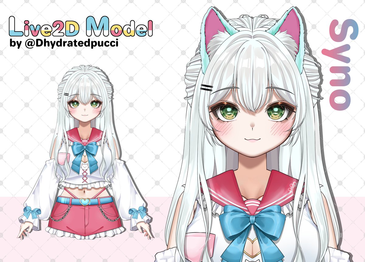 Pucci🐙comms open (@dhydratedpucci) on Twitter photo L2D model for <a href="/SynoUsesHydro/">SynoVT 🐱🫐☕️</a> 
~  #l2dmodel #vtubermodel #VTuberUprising L2D model for <a href="/SynoUsesHydro/">SynoVT 🐱🫐☕️</a> 
~  #l2dmodel #vtubermodel #VTuberUprising