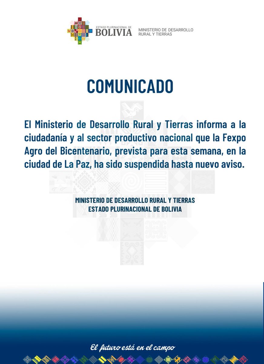 #Comunicado