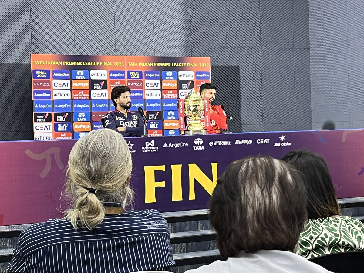 Concussion__Sub's tweet photo. ‘Wherever we go we feel like it’s a home game. All I would say right now is keep supporting us. We all love you’

- Rajat Patidar’s message to RCB fans ahead of the Finals.

#RCBvsPBKS | #IPLFinal | #IPL2025 https://t.co/ZARdSEoXmx