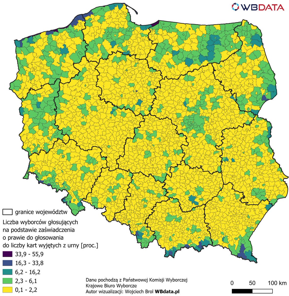 wbdata's tweet image. Głosujący w #WyboryPrezydenckie2025 na podstawie zaświadczenia o prawie do głosowania #Wybory2025 @NawrockiKn @trzaskowski_