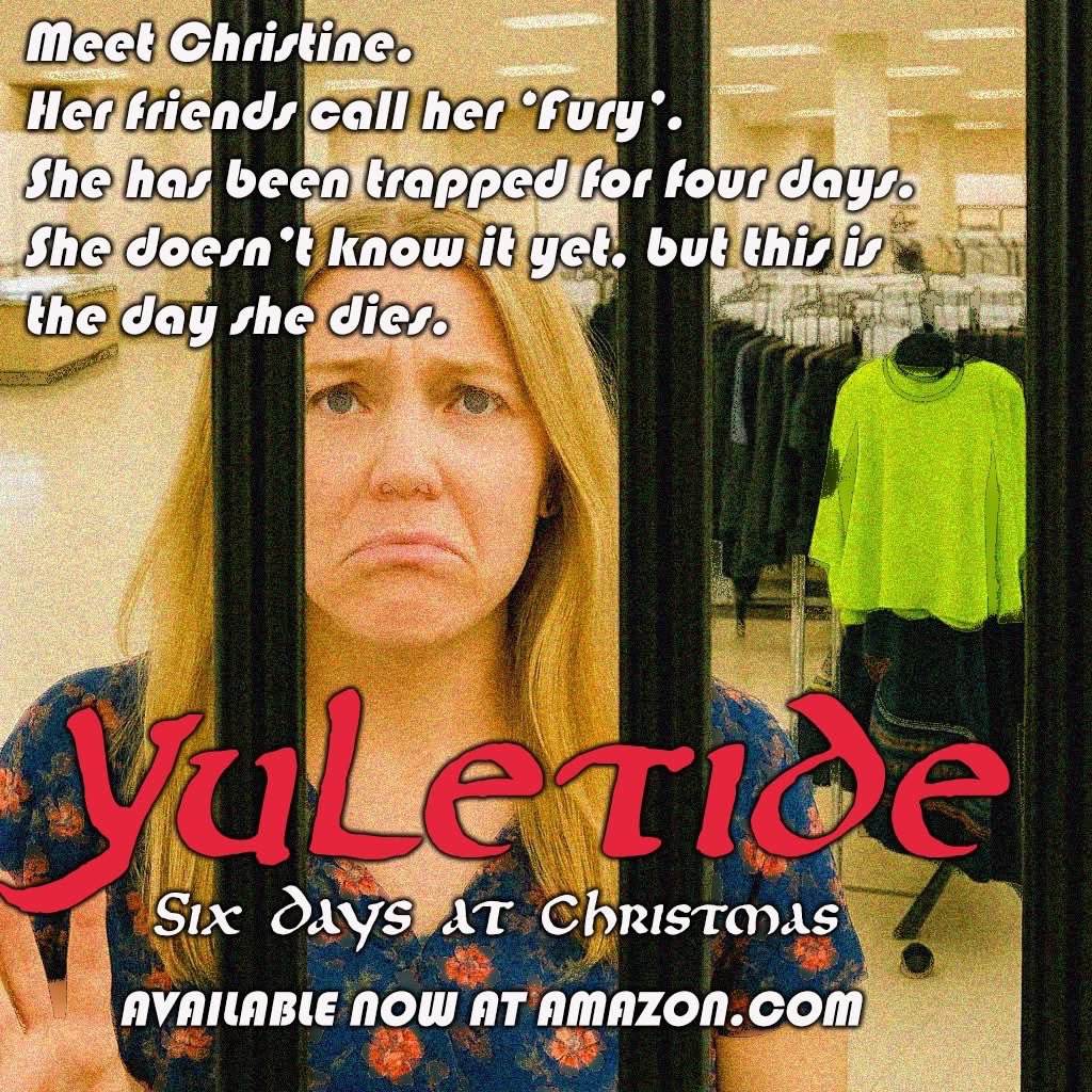 podium1's tweet photo. Have you read YULETIDE yet? It's an epic, gripping novel of suspense set in a shopping mall at Christmas. No zombies here, just lots of hostages dealing with their ruthless, often bloodthirsty captors. 
#yuletidenovel #suspensenovel #thriller #christmashorror #ensemblecast https://t.co/0DKNnJBwAP