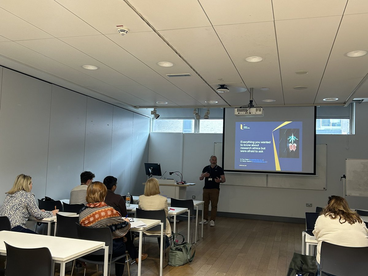 Dr. Felicity Hasson (@felicity_hasson) on Twitter photo <a href="/UlsterUni/">Ulster University</a> Research week in action, with <a href="/PfSlater/">Paul Slater</a> delivering a workshop to simplify ethics. <a href="/UlsterUni/">Ulster University</a> Research week in action, with <a href="/PfSlater/">Paul Slater</a> delivering a workshop to simplify ethics.