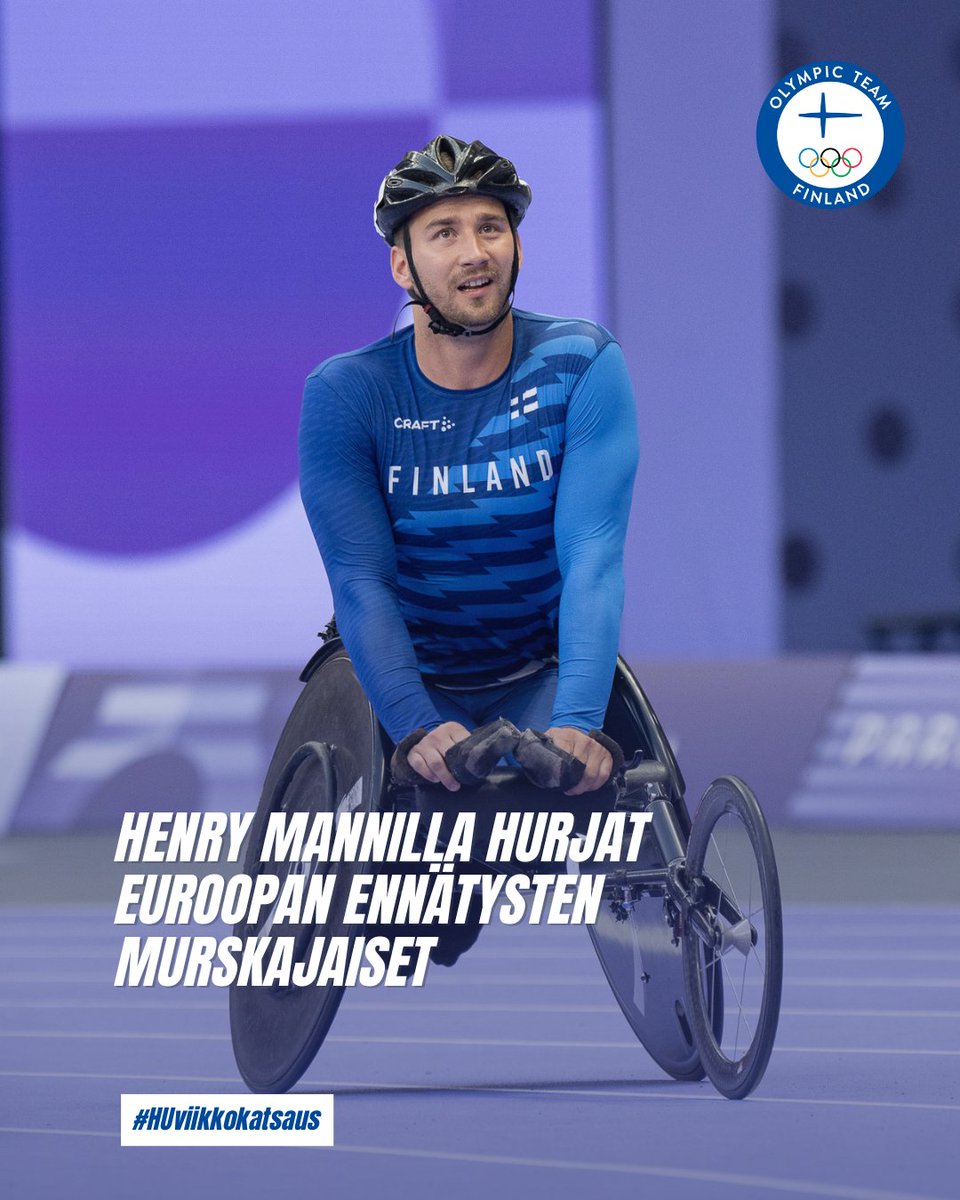 Huippu-urheilun viikkokatsauksessa: 

🔥Henry Mannilla EE-murskajaiset
🔝Harri Heliövaara edennyt jo Ranskan avointen puolivälieriin
⚽Helmareilla tiistaina isojen panosten Serbia-ottelu

🔗 olympiakomitea.fi/ajankohtaista/…

📸 Harri Kapustamäki, Paralympiakomitea/KIHU