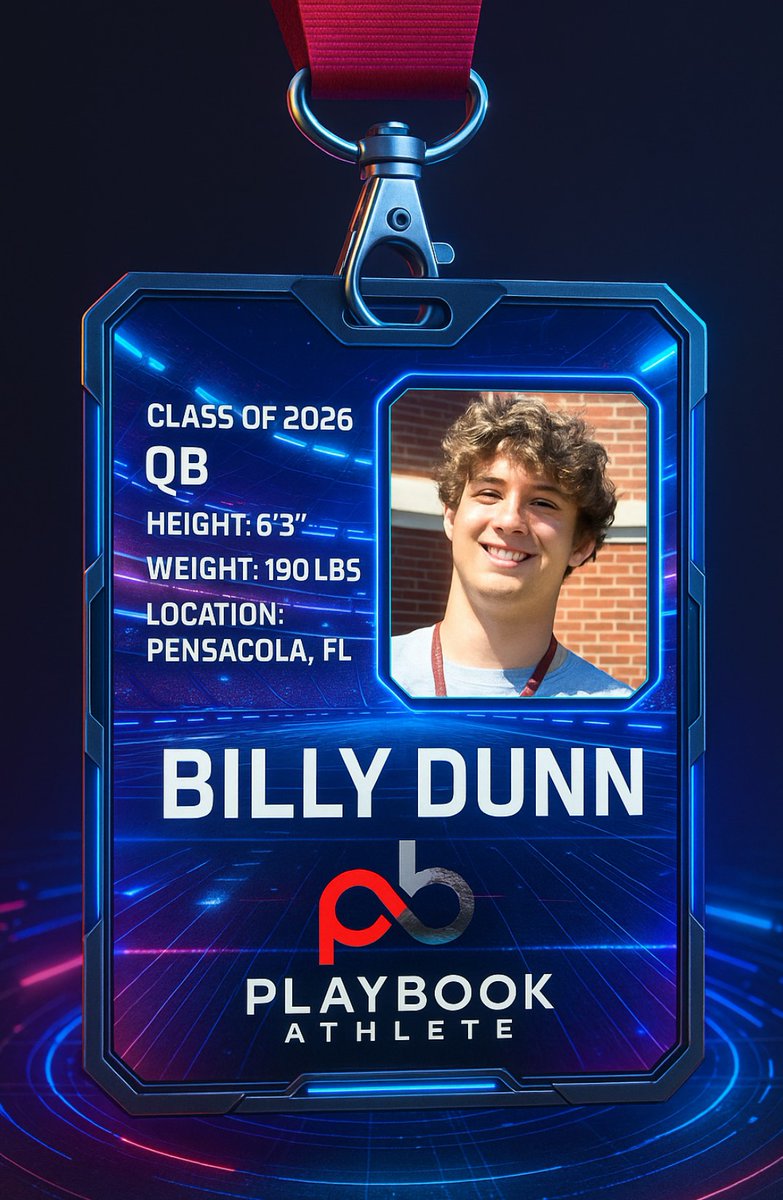 PLAYBOOK ATHLETE (@playbookathlete) on Twitter photo #WHYIGRIND NEWS
🚨QB1 ALERT🚨
Standing tall at 6’3.5” 💪 | 190 lbs 🏈 | 3.5 GPA 📚
2026 QB <a href="/BILLYDUNN2026/">BILLY DUNN</a> is locked in and ready to make noise this camp season 🔥🎯
Dunn is a high-IQ field general with size, strength, and leadership to match. With a 6’3.5” frame, sharp #WHYIGRIND NEWS
🚨QB1 ALERT🚨
Standing tall at 6’3.5” 💪 | 190 lbs 🏈 | 3.5 GPA 📚
2026 QB <a href="/BILLYDUNN2026/">BILLY DUNN</a> is locked in and ready to make noise this camp season 🔥🎯
Dunn is a high-IQ field general with size, strength, and leadership to match. With a 6’3.5” frame, sharp