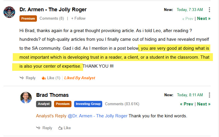 One of my ~120,000 followers on Seeking Alpha 👇