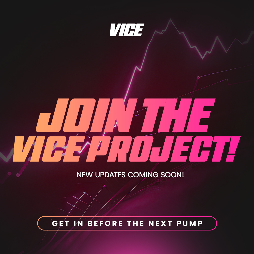🔥 Big things are brewing at $VICE... and you’re going to want front-row seats 👀

We’ve already:
✅ Launched on top exchanges <a href="/Gate_io/">Gate.io</a> + <a href="/MEXC_Official/">MEXC</a> 
✅ Hit 12K+ holders worldwide 🌍
✅ Given away $10K+ in prizes (MacBooks, iPhones + more)
✅ Ranked on CoinMarketCap &amp;