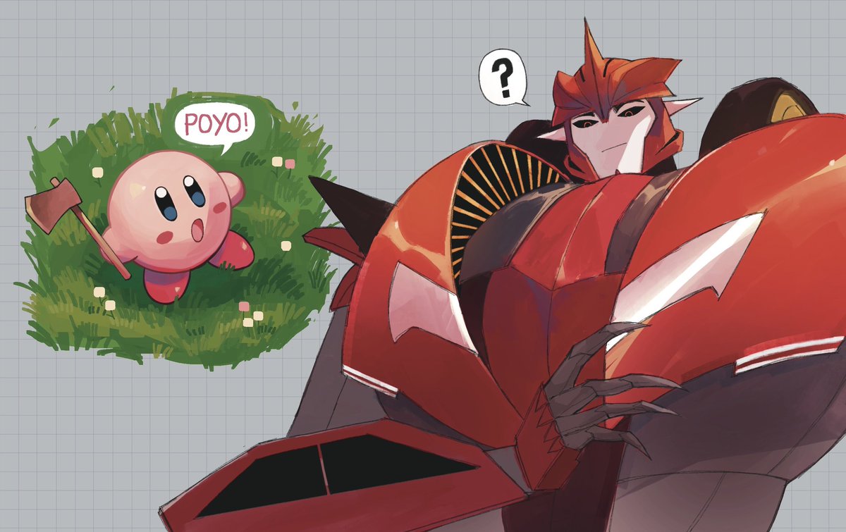 Dragoonheart25's tweet image. Knockout and Breakdown find a poyo ✨