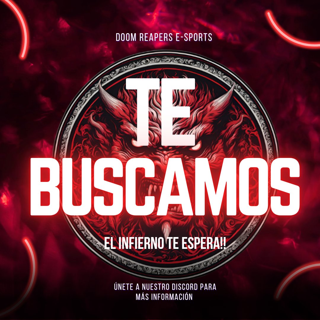 🚨 BUSCAMOS TALENTO EN ROCKET LEAGUE!
👥 Rosters ya formados, líderes con ambición o equipos completos
💼 CONTRATO con pago + claúsulas
🏆 Torneos, premios en metálico
📢 Promoción, PATROCINIO y eventos en RRSS
📍 +18, RESIDENTE EN ESPAÑA
🎮 CUALQUIER MMR 
#DOOMREAPERS 🔴⚫